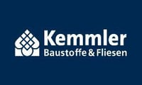 Kemmler Baustoffe und Fliesen Logo weiss